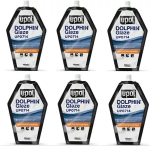 UPOL UP0714 Dolphin Glaze Bag Self Leveling Glaze Putty w/Hardener (6 Bags) - Picture 1 of 1