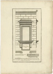Antiker Druck des Palazzo Chigi von De Rossi (um 1710) - Bild 1 von 1