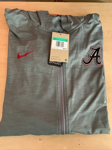 Nike Alabama Crimson Tide hooded Jacket. Mens XL DN7020-084 New w/ tags Full Zip Cover