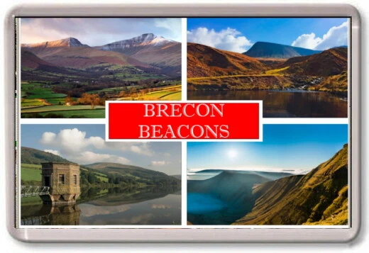 FRIDGE MAGNET - BRECON BEACONS - Large - Wales TOURIST