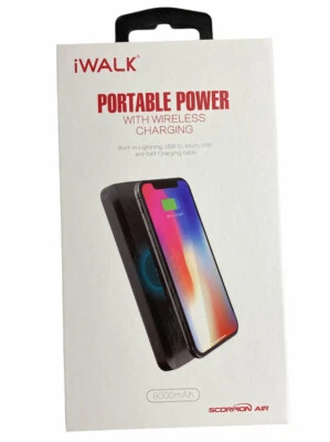 iWalk Phone Charger Wireless Portable Charging Dock Multi Compatible 8000mAh NEW - Image 1 of 4