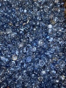 9 Lb Flat Glass Marbles/Pebbles for Vase Filler Etc (Blue 2300+PCs)