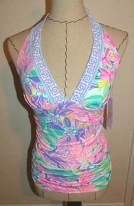LILLY PULITZER Bliss Halter Tankini Top  "IT WAS ALL A DREAM"   Size 4  NWT $108 - Picture 1 of 5