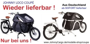 ❗️ Lastenrad ❗️ Johnny Loco Cargo Coupé schwarz oder weiss ❗️ NEU ❗ - Bild 1 von 5