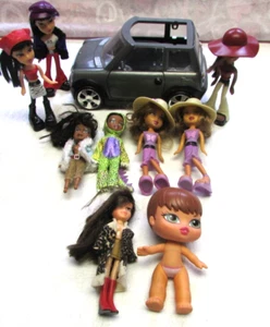 Lote de Mini Muñecas McDonald Lil Little Baby Bratz Niñas Con Accesorios y Coche - Imagen 1 de 10