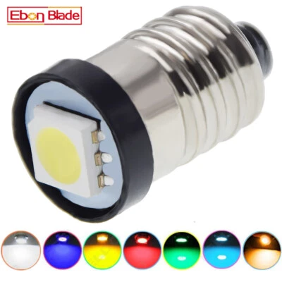 3V DC E10 Schraubsockel LED Birne Miniatur Taschenlampe Lampe Licht 2D Zellen - Bild 1 von 4