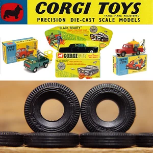 CORGI TOYS TYRES - 17mm, "CORGI TOYS" - For Jeep, Green Hornet, Land Rover X 20 - Picture 1 of 1