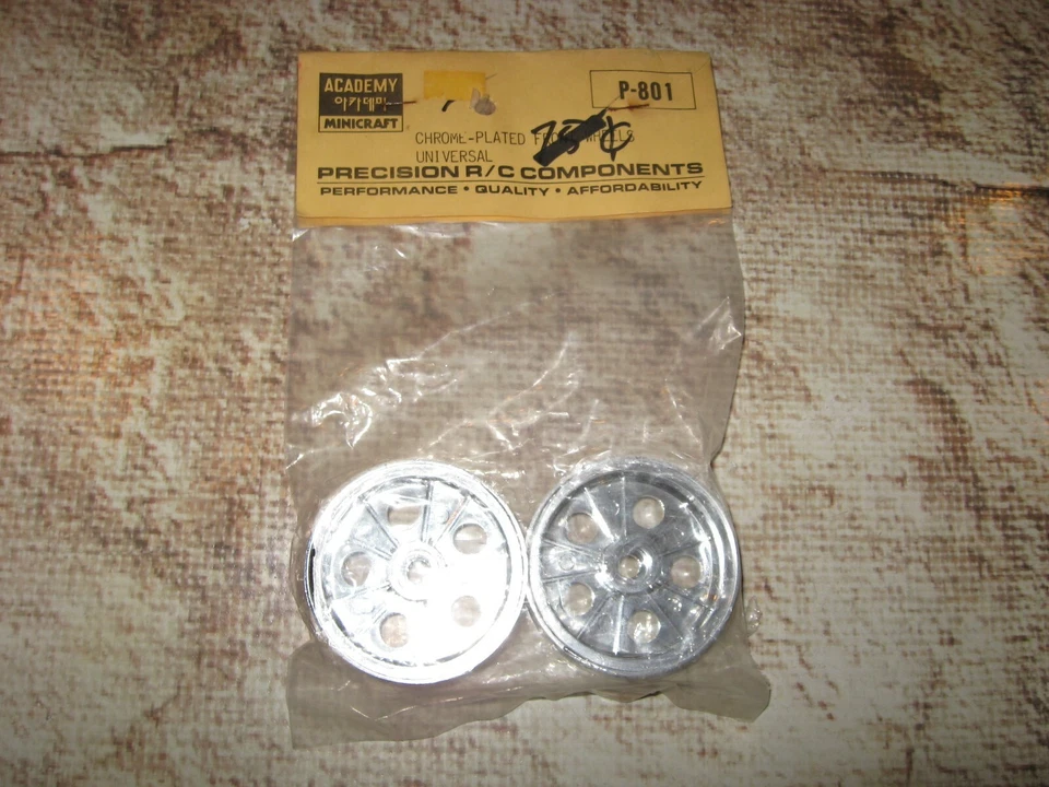 Винтажные хромированные передние колеса RC Academy Minicraft (2) P802 802 - Изображение 1 из 1