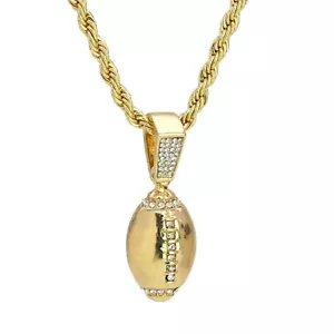 Fußball Charm Anhänger 2 Ct Runde Simulierte Diamanten 925 Sterlingsilber - Bild 1 von 10