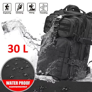 30L Outdoor Military Molle Tactical Backpack Rucksack Camping Hiking Travel Bag - Picture 1 of 11