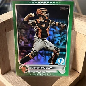 Topps Serie 1 2022 1ª Edición Buster Posey Green Foil Team 104/150 #209 Giants - Imagen 1 de 2