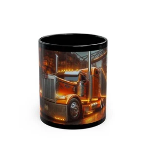  Fantasy Painting OF Semi Truck 2035 Coffee Mug - Ideal for Truck Lovers - Picture 1 of 9