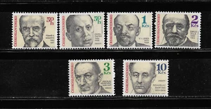 CHECOSLOVAQUIA 1990, Ivert 2831/6 -ANIVERS. NACIMIENTO PERSONAJES CÉLEBRES. MNH - Imagen 1 de 1