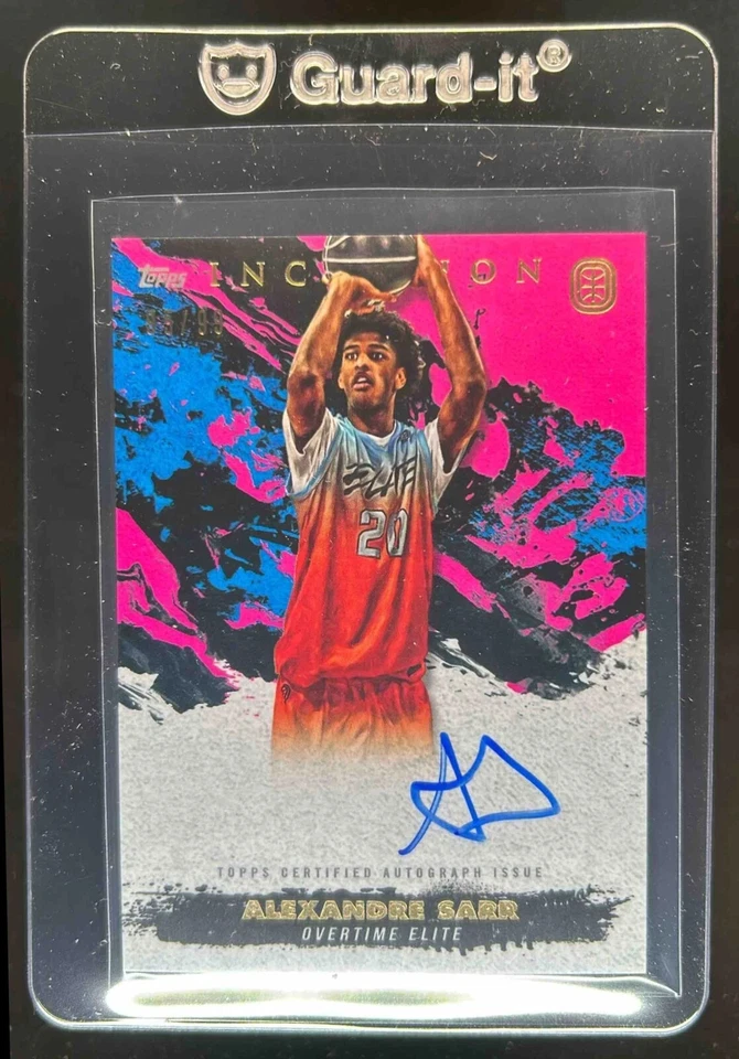 2021-22 Topps Inception OTE Alexandre Sarr Auto RC Magenta #95/99 - Image 1 of 2
