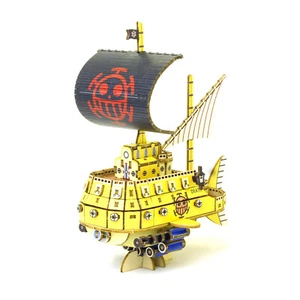 Azone ki-gu-mi ONE PIECE Trafalgar Law's Submarine Wooden Art 3D Puzzle Anime - Picture 1 of 10