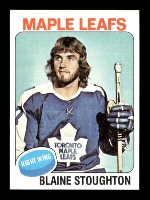 1975 76 Topps #265 Blaine Stoughton Maple Leafs NEAR MINT *r6 - Image 1 of 2