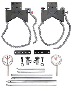 Starrett S668CZ - Shaft Alignment Clamp Set w 2 Ea Chain Clamps & Indicators USA - Foto 1 di 4
