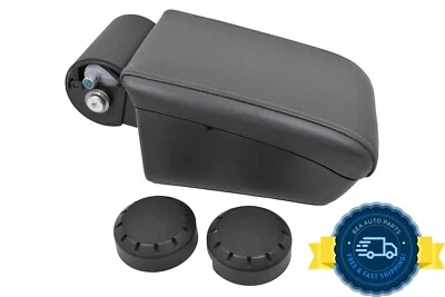 2003-2007 Cadillac CTS Center Console Gray Leather Armrest Lid Storage Bin OEM - Image 1 of 4