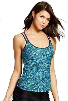 Camiseta Tankini Junior Racerback XL Cielo Nocturno Tribal Natación Top 0397 Foto 1 de 2