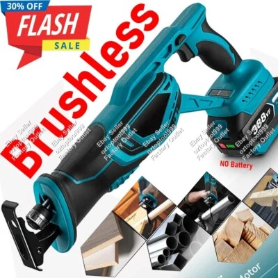 ✅ Brushless Cordless Reciprocating Saw Sabre Saw For Makita 18V Battery DJR189 - image 1 of 4