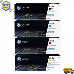 HP 410X Toner Cartridges Set (CF410X-CF411X-CF412X-CF413X), Pack Of 4 - Picture 1 of 6