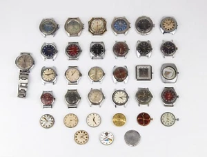 Soviet Vintage Mens Mechanical Wristwatches VOSTOK (Watch needs repair) - 34 pcs - Picture 1 of 12