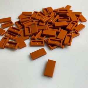 75 pro Set NEU LEGO dunkelorange 1x2 flache Fliesen (3069/4614158) modulare Verarbeitung - Bild 1 von 3