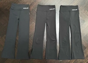 3x EVERLAST black dance active wear leggings size 6 flare jazz hip hop pants - Picture 1 of 4