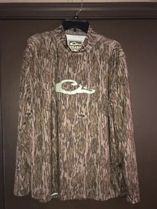 Drake Non Typical Performance Crew L/S Mossy Oak Bottomland-MEDIUM - Picture 1 of 7