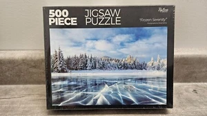 PRANK GIFT BIG BRAIN GAMEWORKS 500 PIECE FROZEN SERENITY JIGSAW PUZZLE - Picture 1 of 5