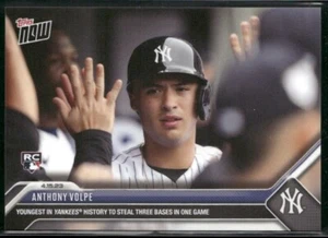 2023 Topps Now Anthony Volpe /2287 #126 Rookie RC 3 SBs In One Game PR 2287 - Bild 1 von 2