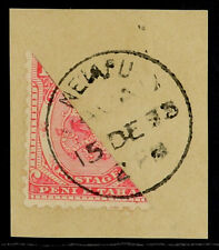 Tonga 1892 1d Rose, Bisected Diagonally, Sg 10b