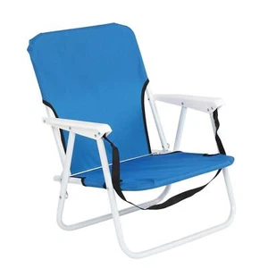 Beach Chair Folding Portable Blue Camping Backpack Lightweight Lounge Chair - Picture 1 of 13