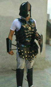 Elmetto spartano medievale romano 300 muscoloso armatura corazza corazza con giacca muscolare - Foto 1 di 4