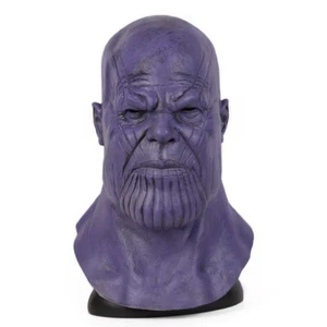 Avengers Thanos Cosplay Latex Full Face Mask Halloween Party Helmet Props - Picture 1 of 5