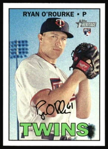 Topps Heritage 2016 Ryan O'Rourke novato #646 Minnesota Twins - Imagen 1 de 2