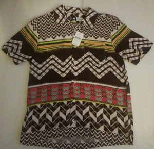 Neu mit Etikett LRG Lifted Research Group 100 % Viskose gewebt S/S Knopfleiste Hemd Herren Gr. S - Bild 1 von 8