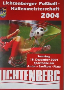 Programm Hallenturnier Dez 2004 Lichtenberg Oranke Bau Union Karlshorst Wartenbe - Picture 1 of 2
