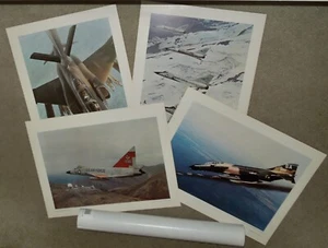 1968-1970 USAF, US-Regierung Druckerei 22 Zoll x 17 Zoll Flugzeug Lithographien x4 - Bild 1 von 6