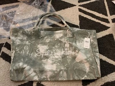 NUEVO CON ETIQUETAS Espléndido Gris Tie Dye Bolso de Mano Bolso de Compras Bolso de Gimnasio Foto 1 de 4