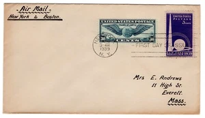 C24 Trans-Atlantic 30c Winged Globe Airmail FDC w/ #853 to Kenya Africa Airmail - Picture 1 of 2