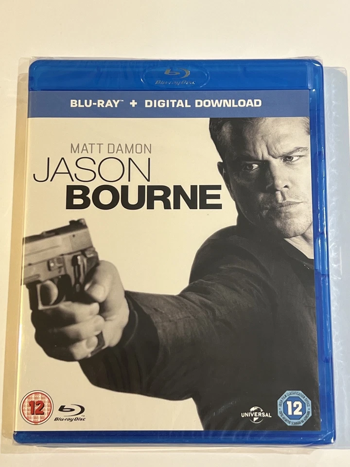 JASON BOURNE BLU RAY 2016 MOVIE FILM NEW SEALED MATT DAMON TOMMY LEE JONES  - Image 1 of 2