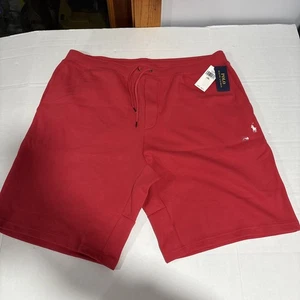 Polo Ralph Lauren Big & Tall Men's Red Solid Double Knit Shorts 2XB - Picture 1 of 5