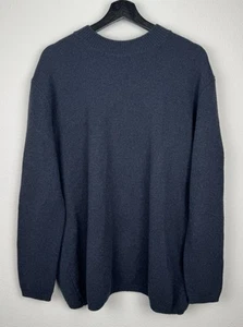 COS Pullover Damen Größe L Blau Langarm Wolle V-Ausschnitt Leise Luxus Preppy Strick - Bild 1 von 9