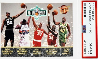 📈 POP 30 PSA 10 DAVID ROBINSON JAM SESSION #1-10 📈 1992 ULTRA OLAJUWON BARKLEY - Image 1 of 2