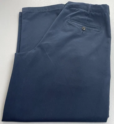 Pantalón Chino Lands' End Para Hombre 34x29 Ajuste Tradicional Sin Hierro Cómodo Azul Marino Foto 1 de 4