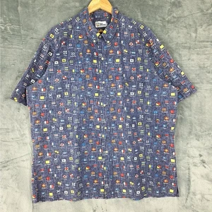 Reyn Spooner Shirt XXL Charlie Foxtrot Maritime Nautical Signal Flags Hawaiian - Picture 1 of 7