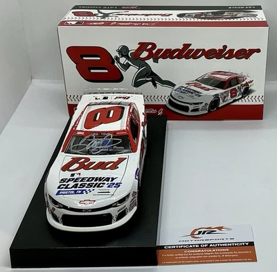 2025 1/24 #8 Dale Earnhardt Jr Budweiser Speedway Autograph 1 of 1476 Late Model - Image 1 of 4