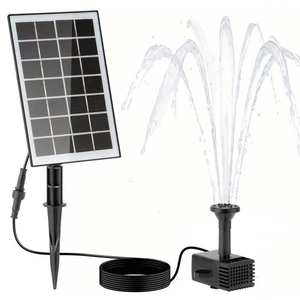 solar fountain pump 3.5W outdoor DIY solar water pump with 8 nozzles for bird - Picture 1 of 24
