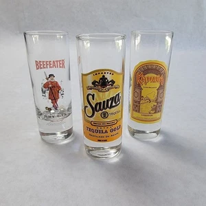 Beefeater Gin Sauza Tequila Kahlua Schnapsgläser 3 Stück Barware Sammlerstück - Bild 1 von 8
